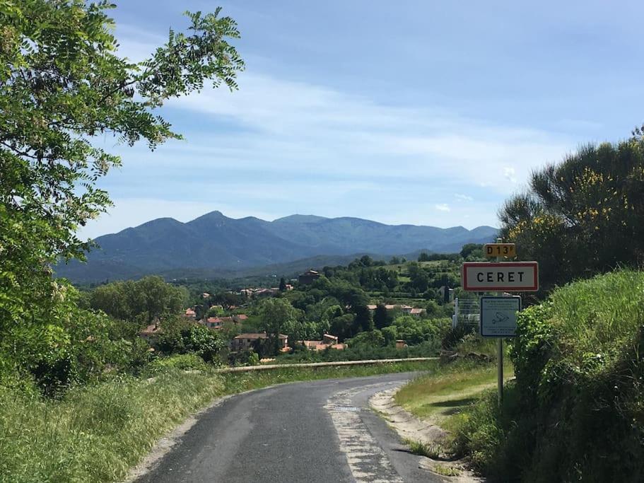 Au Coeur De Ville Avec Terrasse Ceret Luaran gambar