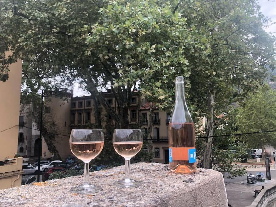 Au Coeur De Ville Avec Terrasse Ceret Luaran gambar